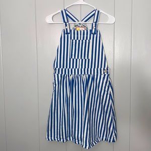 Mini Boden Girl’s Denim Jean Overalls Dress Size 11/12